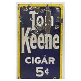 Vintage SSP Tom Keene Cigars 5ï¿½ Advertising Sign
