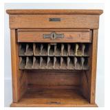 Vintage Poole Brothers Oak Railroad Station Ticket