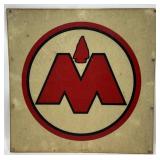 2ft Vintage Monon Railroad Hoosier Line Fiberglass