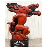 Giant 6ft Fireball Cinnamon Whisky Dragon Display