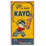 Vintage SST Kayo Chocolate Drink Embossed Advertis