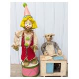 2) Vintage Automaton Motorized Animated Advertisin