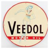 Original Vintage SST Veedol Motor Oil Sign with Sk