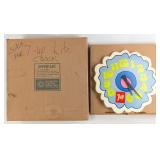 Vintage 7up Peter Max Style Lighted Advertising Cl