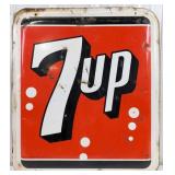 3ft Vintage SST 7up Soda Embossed Advertising Sign