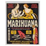 Vintage Marihuana Drug Expose Film / Movie Poster