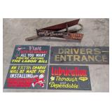 Lot Of Vintage Advertising Signs / Standard Oil Tr