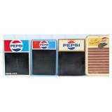 4) Vintage SST Pepsi-Cola Menu Chalkboard Signs