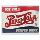 Early SST Pepsi-Cola Double Dot Advertising Sign