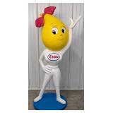 5-1/2ft Life Size Esso Girl Oil Drop Mrs. Happy Fi