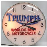 Custom Triumph Motorcycles Lighted Advertising Clo