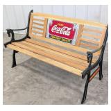 Coca-Cola Fountain Service Soda Fountain Bench w/