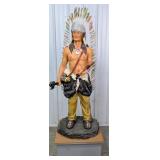 6ft Chief Watta Pop Native American Figural Lollip