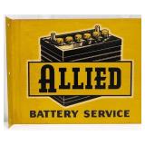 Vintage DST Allied Battery Service Flange Advertis
