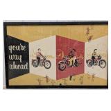 Large 1950s Harley-Davidson Framed Dealership Corr