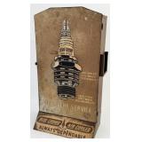Vintage Blue Crown Spark Plugs Store Display Cabin