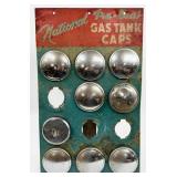 Vintage National Tru-Seal Gas Tank Caps Tin Counte