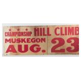 4-1/2ft Vintage Muskegon Motorcycle Championship H