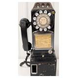 Vintage Bell System 3-Slot Coin Op Payphone
