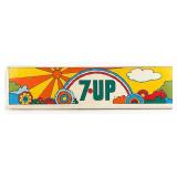 Vintage DST 7-Up Peter Max Advertising Sign
