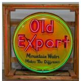 Vintage SST Old Export Beer Button Neon Sign