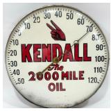Vintage Kendall Motor Oil Advertising Thermometer