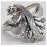 Vintage 14K Gold Diamond Ring