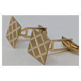 18K Yellow Gold Cuff Links