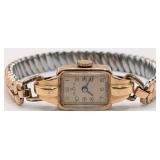 Ladies Vintage Rolex 18k Rose Gold Wristwatch