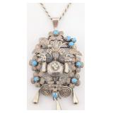 Vintage Sterling Oaxaca Mexican Art Deco Birds Nes