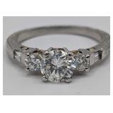 18K Tacori 3 Stone Diamond Engagement Ring