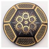 Antique Victorian Tortoiseshell Brooch Gold and Si