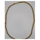 Italian 18K Yellow Gold Ponte Vecchio Chain