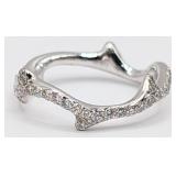 18K Christian Dior Bois De Rose Diamond Ring