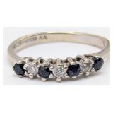 14K Gold Romanza Sapphire & Diamond Ring