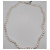 14K Gold Clasp Pearl Necklace
