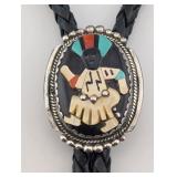 Sterling Zuni Artist Bev Estate 3-D Multi Stone Da