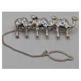 Sterling Camel Tie Clip