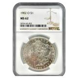 1902-O U.S. Morgan Silver Dollar NGC MS 62