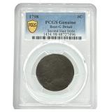 1798 U.S. Flowing Hair Large Cent PCGS Good Detail