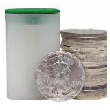 Roll Of Twenty Mixed Date United States Silver Ame