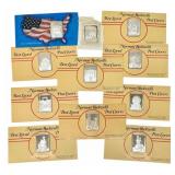 11 Pc. Hamilton Norman Rockwell Sterling Silver In