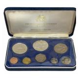 1973 First National Coinage Of Barbados 8-Coin Pro