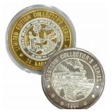 (2) Grand Casino .999 Fine Silver Collector's Seri