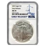 2023 American Silver Eagle NGC MS 70 First Release