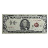 Series Of 1966 United States $100 Red Seal Legal T