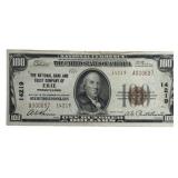 Series Of 1929 United States $100 NB&T Erie Pennsy