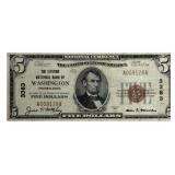 1929 United States $5 The Citizens National Bank O