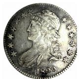 1829 United States Capped Bust Silver Half Dollar