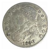 1830 United States Capped Bust Silver Half Dollar